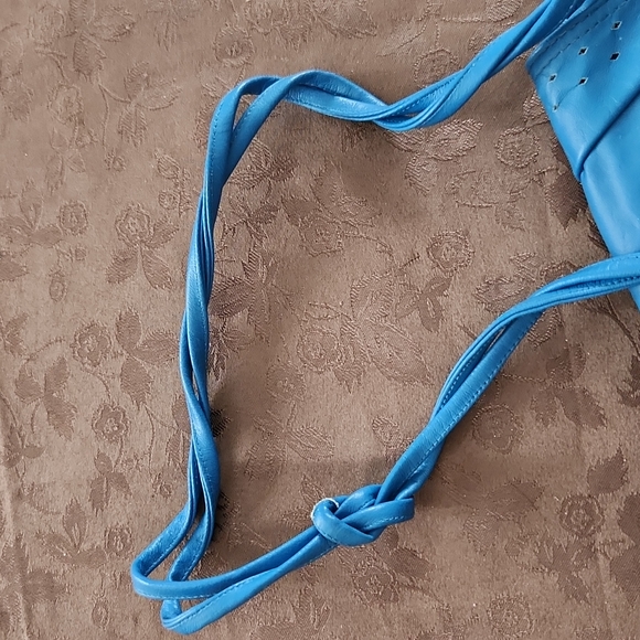 ladies turquoise , shoulder bag, 90s, - Picture 9 of 9